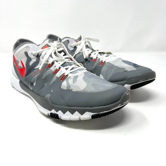 Nike Men's Free Trainer 3.0 Size 9.5 Flywire Red Grey Lace Up Running Sport Flex - Picture 11 of 16